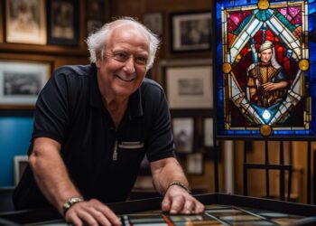 Emblazoned with rich hues and intricate details, the work of stained glass artist Brian Clarke has captured the attention of the world. You may be surprised to learn that this esteemed artist, at the age of 70, has been honored with a knighthood in the New Year Honours for his exceptional contributions to the world of art over the span of more than 50 years. Clarke's masterful creations have graced landmarks such as the Al Faisaliyah Center in Riyadh, the Royal Mosque of King Khalid International Airport in Saudi Arabia, and the 14-metre-high, stained glass pavilion, The Stamford Cone in Connecticut. His dedication to beautifying the world through his art has earned him this prestigious honor, as well as the gratitude and admiration of admirers from all corners of the globe.
